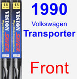 Front Wiper Blade Pack for 1990 Volkswagen Transporter - Vision Saver