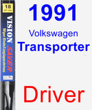 Driver Wiper Blade for 1991 Volkswagen Transporter - Vision Saver