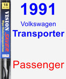 Passenger Wiper Blade for 1991 Volkswagen Transporter - Vision Saver