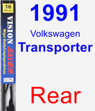 Rear Wiper Blade for 1991 Volkswagen Transporter - Vision Saver