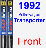 Front Wiper Blade Pack for 1992 Volkswagen Transporter - Vision Saver