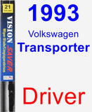 Driver Wiper Blade for 1993 Volkswagen Transporter - Vision Saver