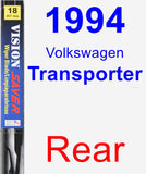 Rear Wiper Blade for 1994 Volkswagen Transporter - Vision Saver