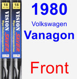 Front Wiper Blade Pack for 1980 Volkswagen Vanagon - Vision Saver