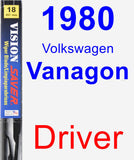 Driver Wiper Blade for 1980 Volkswagen Vanagon - Vision Saver