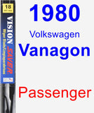 Passenger Wiper Blade for 1980 Volkswagen Vanagon - Vision Saver