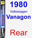 Rear Wiper Blade for 1980 Volkswagen Vanagon - Vision Saver