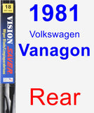 Rear Wiper Blade for 1981 Volkswagen Vanagon - Vision Saver