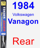 Rear Wiper Blade for 1984 Volkswagen Vanagon - Vision Saver