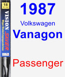 Passenger Wiper Blade for 1987 Volkswagen Vanagon - Vision Saver