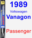 Passenger Wiper Blade for 1989 Volkswagen Vanagon - Vision Saver