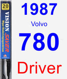 Driver Wiper Blade for 1987 Volvo 780 - Vision Saver