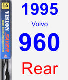 Rear Wiper Blade for 1995 Volvo 960 - Vision Saver