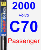 Passenger Wiper Blade for 2000 Volvo C70 - Vision Saver