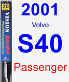 Passenger Wiper Blade for 2001 Volvo S40 - Vision Saver