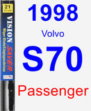 Passenger Wiper Blade for 1998 Volvo S70 - Vision Saver