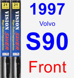 Front Wiper Blade Pack for 1997 Volvo S90 - Vision Saver