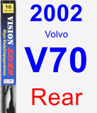 Rear Wiper Blade for 2002 Volvo V70 - Vision Saver