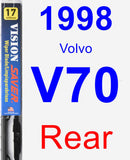 Rear Wiper Blade for 1998 Volvo V70 - Vision Saver