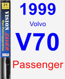 Passenger Wiper Blade for 1999 Volvo V70 - Vision Saver