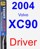 Driver Wiper Blade for 2004 Volvo XC90 - Vision Saver