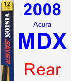 Rear Wiper Blade for 2008 Acura MDX - Rear