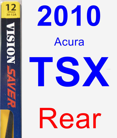 Rear Wiper Blade for 2010 Acura TSX - Rear
