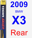 Rear Wiper Blade for 2009 BMW X3 - Rear