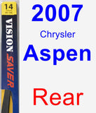 Rear Wiper Blade for 2007 Chrysler Aspen - Rear