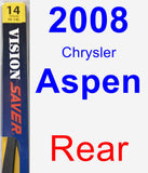 Rear Wiper Blade for 2008 Chrysler Aspen - Rear