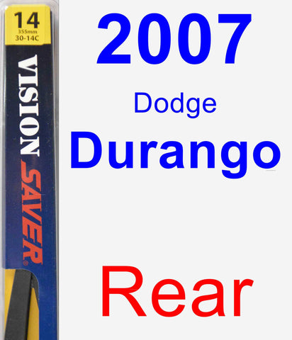 Rear Wiper Blade for 2007 Dodge Durango - Rear