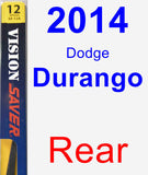 Rear Wiper Blade for 2014 Dodge Durango - Rear