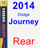 Rear Wiper Blade for 2014 Dodge Journey - Rear