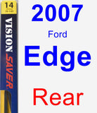 Rear Wiper Blade for 2007 Ford Edge - Rear