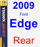 Rear Wiper Blade for 2009 Ford Edge - Rear