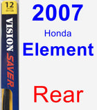 Rear Wiper Blade for 2007 Honda Element - Rear