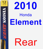 Rear Wiper Blade for 2010 Honda Element - Rear