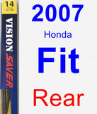 Rear Wiper Blade for 2007 Honda Fit - Rear