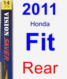 Rear Wiper Blade for 2011 Honda Fit - Rear