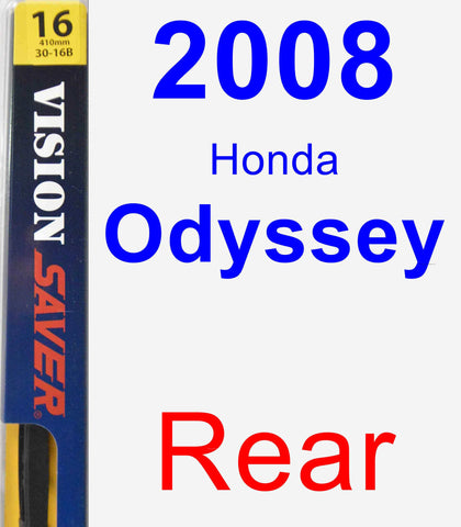 Rear Wiper Blade for 2008 Honda Odyssey - Rear