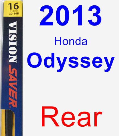 Rear Wiper Blade for 2013 Honda Odyssey - Rear