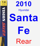 Rear Wiper Blade for 2010 Hyundai Santa Fe - Rear