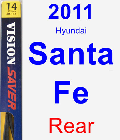 Rear Wiper Blade for 2011 Hyundai Santa Fe - Rear