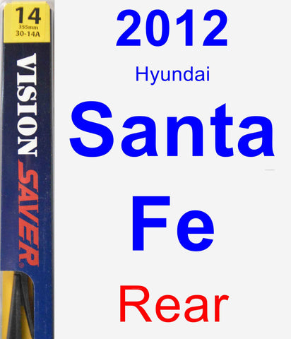 Rear Wiper Blade for 2012 Hyundai Santa Fe - Rear