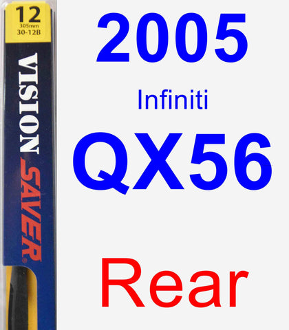 Rear Wiper Blade for 2005 Infiniti QX56 - Rear