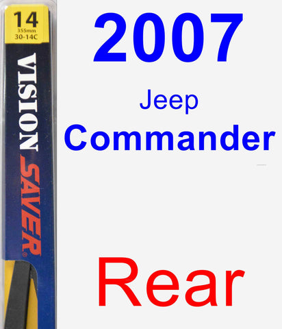 Rear Wiper Blade for 2007 Jeep Commander - Rear