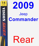 Rear Wiper Blade for 2009 Jeep Commander - Rear