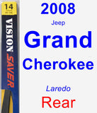 Rear Wiper Blade for 2008 Jeep Grand Cherokee - Rear