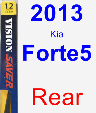 Rear Wiper Blade for 2013 Kia Forte5 - Rear