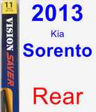 Rear Wiper Blade for 2013 Kia Sorento - Rear